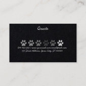 Pet Services, Pet Sitter, Pet Groomer Visitekaartje (Achterkant)