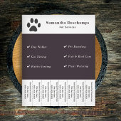 Pet Services Scheur van strips Flyer