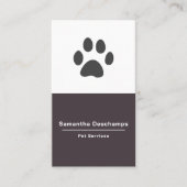 Pet Services Verticaal Visitekaartje (Voorkant)