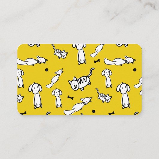 Pet Services Visitekaartje (Achterkant)