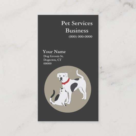 Pet Services-Visitekaartje Visitekaartje (Voorkant)