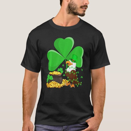 Pet Shamrock Leaf Eagle Bird St Patrick T-shirt (Voorkant)