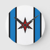 Pet Shield Wall Clotck Ronde Klok (Voorkant)