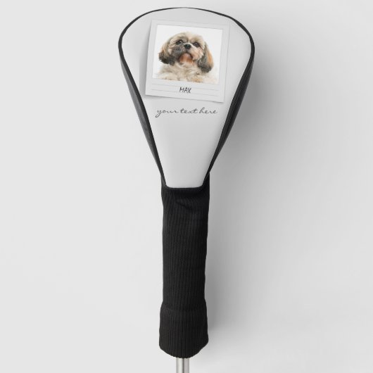 Pet Shih Tzu Foto Lijst Persoonlijk vader Golfheadcover (Voorkant)