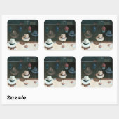 Pet Shop 1990 Vierkante Sticker (Vel)