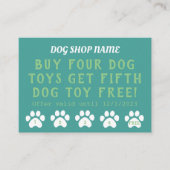 Pet Shop Dog Speelgoed Loyalty Kaart (Voorkant)