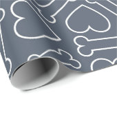 Pet Shop Hart Hond Botten Naadloos Patroon Cadeaupapier (Rol Hoek)