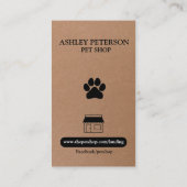 Pet Shop Kraft-Visitekaartje Visitekaartje (Achterkant)