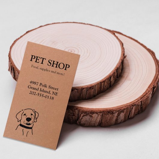 Pet Shop Kraft-Visitekaartje Visitekaartje