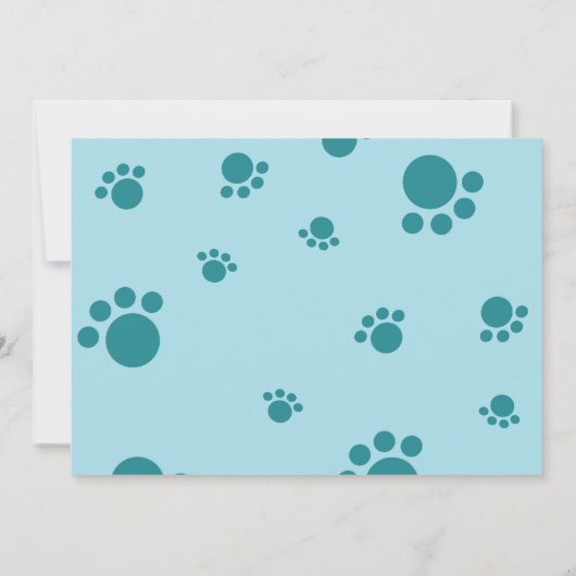 Pet Shop Party Kaart (Achterkant)