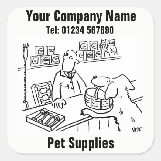 Pet Shop & Pet Supplies Cartoon Stickers (Voorkant)
