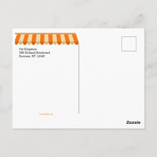 Pet Shop Post Card Briefkaart (Achterkant)