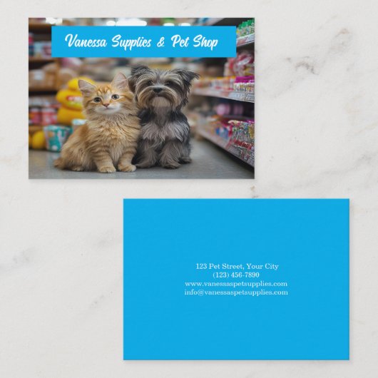  Pet Shop Visitekaartje (Voorkant / Achterkant)