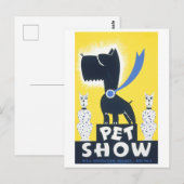 Pet Show WPA-Poster Briefkaart (Voorkant / Achterkant)