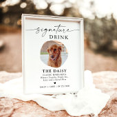 Pet Signature Drink Sign | Trouwbord Drink Bar Poster