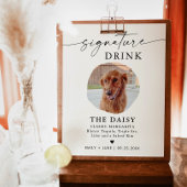 Pet Signature Drink Sign | Trouwbord Drink Bar Poster