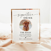 Pet Signature Drink Sign | Trouwbord Drink Bar Poster