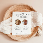 Pet Signature Drink Sign | Trouwbord Drink Bar Poster