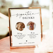 Pet Signature Drink Sign | Trouwbord Drink Bar Poster