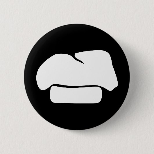 pet-silhouet ronde button 5,7 cm (Voorkant)