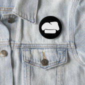 pet-silhouet ronde button 5,7 cm (In situ)