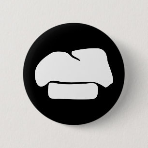 pet-silhouet ronde button 5,7 cm