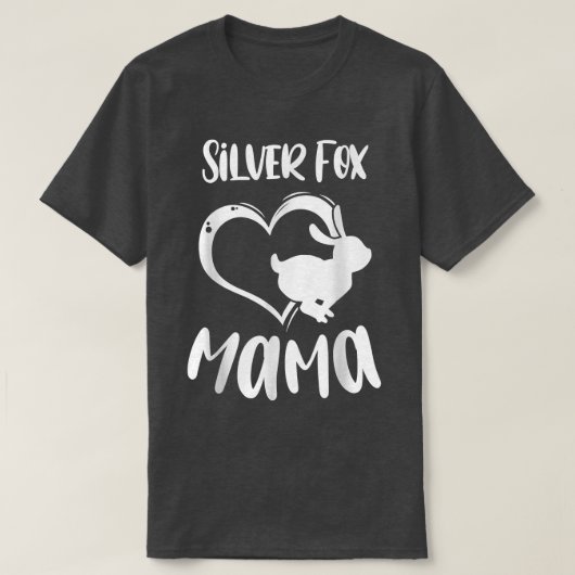 Pet Silver Fox Mama Rabbit, eigenaar van moeder vr T-shirt (Design voorkant)