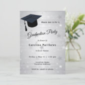 Pet Silver Stars Afstuderen Kaart (Staand voorkant)