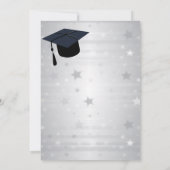 Pet Silver Stars Afstuderen Kaart (Achterkant)