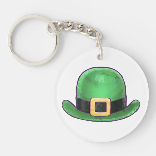 Pet Sint Paddys Day Green Derby Sleutelhanger (Voorkant)