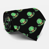 Pet Sint Paddys Day Green Derby Stropdas (Opgerold)