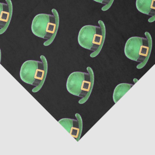 Pet Sint Paddys Day Green Derby Tissuepapier (Detail)