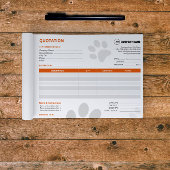 Pet Sitter Aangepaste offerte Notitieblok