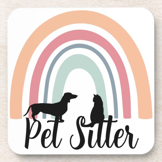 Pet Sitter Bier Onderzetter (Voorkant)