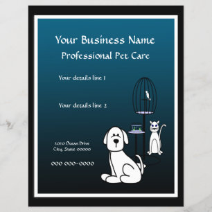Pet Sitter Boarding Business Flyer