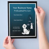Pet Sitter Boarding Business Flyer (Hand)