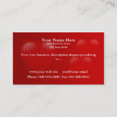 Pet Sitter Boarding Business Hearts Visitekaartje (Achterkant)