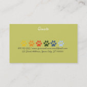 Pet Sitter Bold en Elegant Visitekaartje (Achterkant)