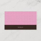 Pet Sitter Boston Terrier Visitekaartje (Achterkant)