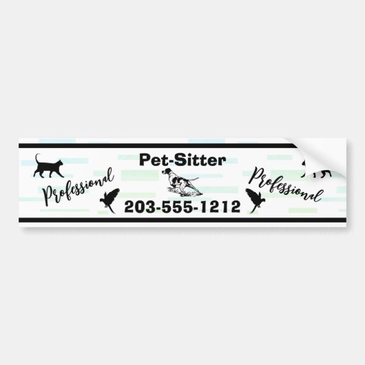 Pet-Sitter Bumpersticker - HAMbyWG (Voorkant)