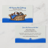 Pet Sitter Business CKCS met Cat Blueberry Visitekaartje (Voorkant / Achterkant)