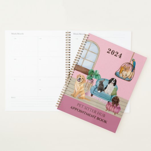Pet Sitter Business Kantoor Afsprakenkalender Planner (Display)