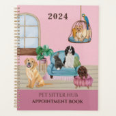 Pet Sitter Business Kantoor Afsprakenkalender Planner (Voorkant)