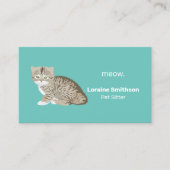 Pet Sitter Cute Visitekaartje (Voorkant)