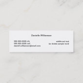 Pet Sitter Dog & Cat Mini Visitekaartje (Achterkant)