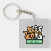 Pet SItter (Dog & Cat) Sleutelhanger (voorkant)
