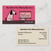 Pet Sitter Dog & Cat Visitekaartje (Voorkant / Achterkant)