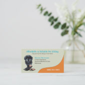 Pet Sitter Dog Day Care Business Affenpinscher Visitekaartje (Staand voorkant)