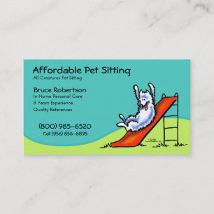 Pet Sitter Dog Day Care Business Visitekaartje