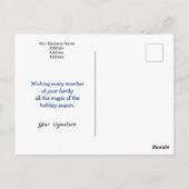 Pet Sitter Dog met kerstboom en kerstman Briefkaart (Achterkant)